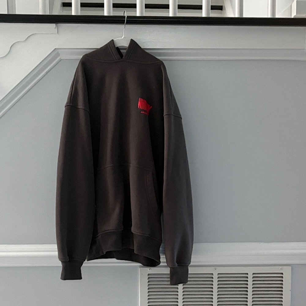 White Fox Boutique Black Sweater with Red Detail